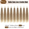 Boho Goddess Locs Crochet Hair - 9 Packs Boho Soft