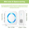 SURFOU Doorbell Waterproof Wireless Doorbell Easy Install at 1,300ft Long