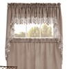 Renaissance Home Fashion Lillian Swag Pair with Macrame Band, 56-Inchx38-Inch,