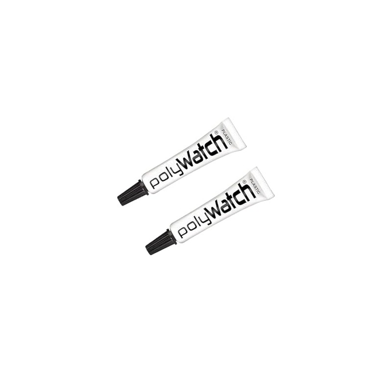 1 PolyWatch Plastic Watch Crystal Scratch Remover Polish with Microfiber