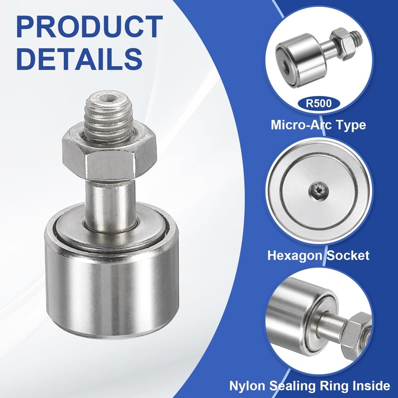 sourcing map Cam Follower Track Runner Bearings CF6/KRV16 X Needle