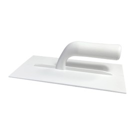 Hanroy Plastic Trowel with Comfortable Grip Handle, Includes 4.7" x 10.6'' White Finishing Trowels, Lightweight Mounting, Square End, Suitable for Scrape,Plastering and Paint Walls(D2712)