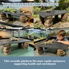 Bearded Dragon Basking Rock Platform with Wooden Pile,Natural Slate Stone