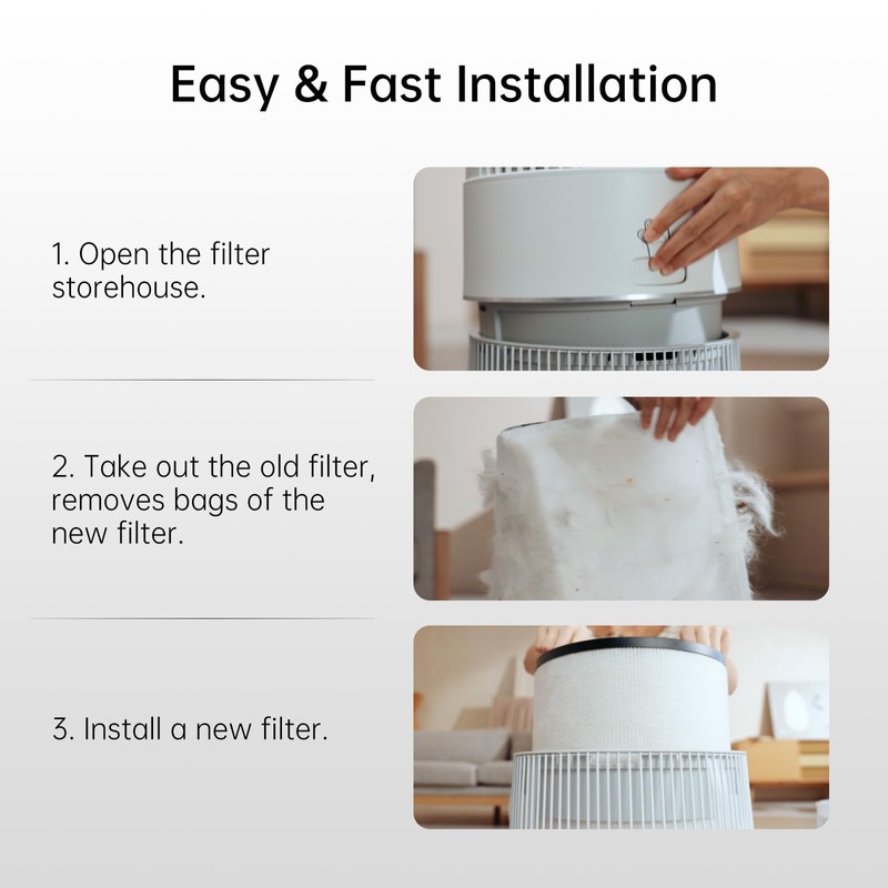 WISESKY WSP360 Pre-Filter Replacement for W-Cat Air Purifier Capture Cat