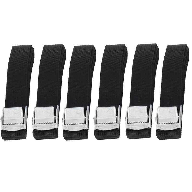 6PCS Heavy Duty Lashing Straps Adjustable Buckle Tie Down Straps