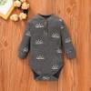 Infant Baby Boy Clothes Long Sleeve Romper Sun Print Solid