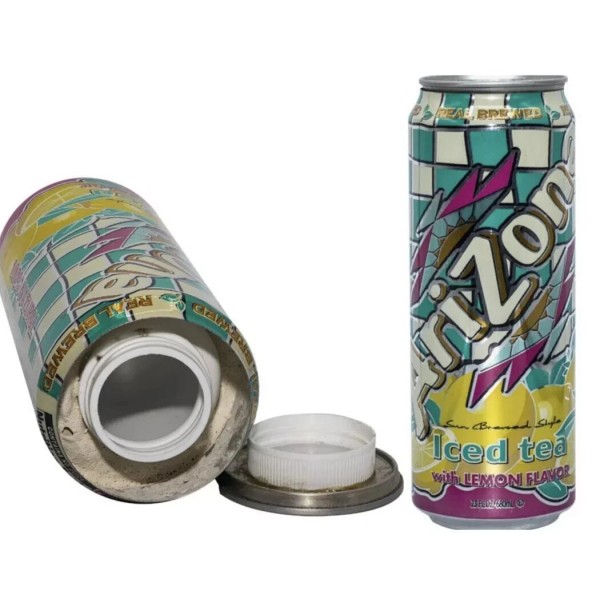 Iced Tea Can Diversion Safe Secret Stash Storage Container