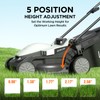 Litheli Electric Lawn Mower Cordless,Grass Cutter Machine for 1600 Sq.Ft.Lawnmower
