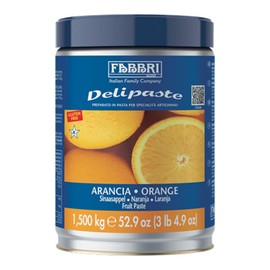 Fabbri Delipaste Orange, Flavoring Compound for Gelato, Ice Cream, Soft Serve, Pastry and Confectionary, - 1 Tin of 3.3 lb