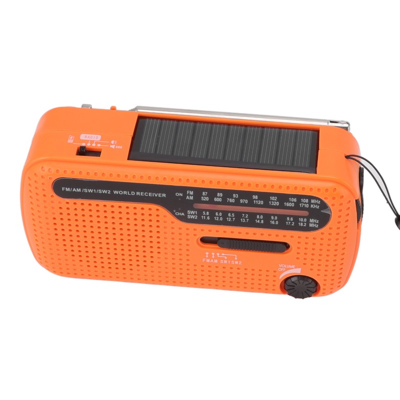 Hand Crank Radio AM FM SW1 SW2 Solar Emergency Weather