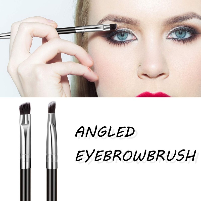 12 Packs Eyebrow Spoolie Brush and Angled Brow Brush, Multi-functional