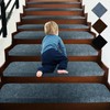 Maymat Bullnose Self-Adhesive 9"X36" Stair Treads Carpet Non-Slip and Perfect