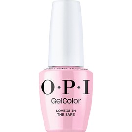 OPI GelColor Love is in the Bare | Sheer Soft Pink Crème UV Cure Gel Nail Polish | Vegan & HEMA Free, Long Lasting, High Shine