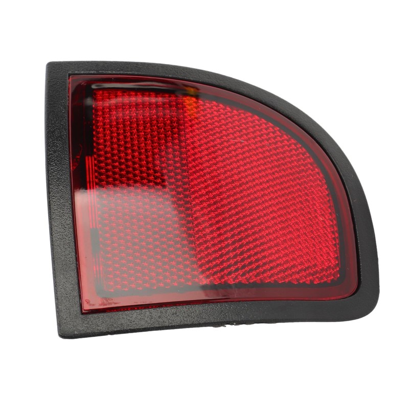 Red Rear Bumper Reflector Panel, Tail Side Reflector, Compatible with