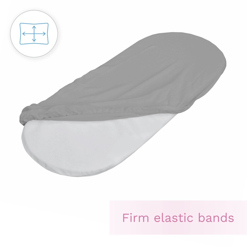 100% Cotton Baby Moses Basket Fitted Sheet/Jersey Oval Shape Sheet