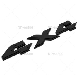 Mopar 15-22 Ram 1500 2500 3500 4X4 Tailgate Badge Logo Nameplate Emblem Gloss Black