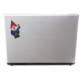 2 x Jolly Gnome Vinyl Sticker Bike Laptop Car Funny Dad Gardener #4453 (6.3cm Wide x 10cm Tall)
