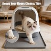 Silicone Cat Litter Mat 24x20 in Waterproof Litter Box Mat