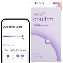 Proov Confirm Check For Successful Ovulation - 5 PdG Tests One Cycle