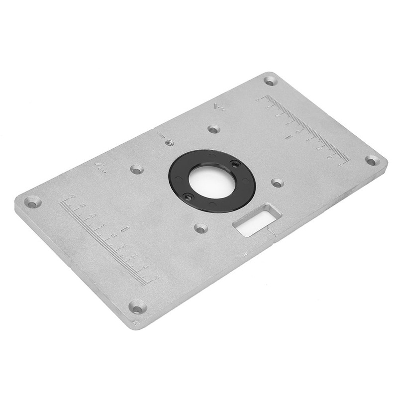 Aluminum Alloy Router Table Insert Plate With Ring For Woodworking
