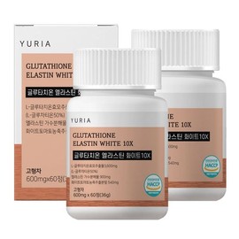NS Home Shopping 유리아 고순도 글루타치온 엘라스틴 화이트10X 2박스 600mg 120정 4개월분..[33278358] Yuria High Purity Glutathione Elastin White 10X 2 Boxes 600mg 120 Tablets 4-Month Supply..[33278358]