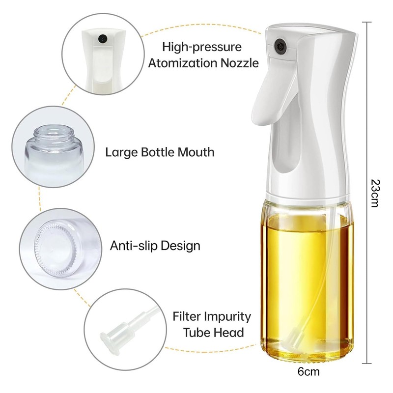 Tiwiche Kitchen Oil Sprayer - 200ml Ideal for Cooking with