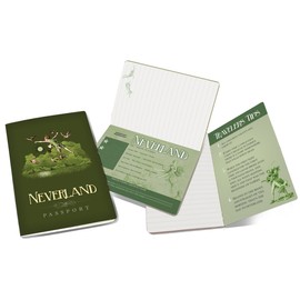 Passport to Neverland Mini Notebook - a Pocket Size Pad for Jotting Your Ideas on The Go