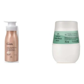 Kit Natura: Hidratante Corporal Nuez Pecán Cacao + Desodorante Invisible Roll-on Erva Doce