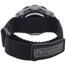 Armitron Sport Unisex 40/8291BLK Grey Accented Digital Chronograph Black Nylon Strap Watch