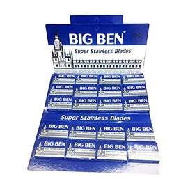 100 Big Ben Super Stainless Steel Razor Blades