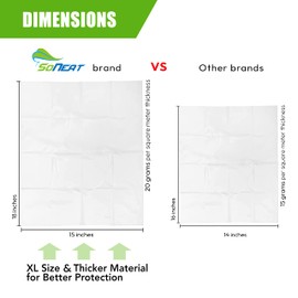 Disposable Toilet Seat Covers - 120 Sheets of XL Flushable Toilet Seat Covers for Potty Training, Travels and Public Restrooms - Paper Toilet Seat Covers for Kids and Adult, 18" X 15", 12 Packs