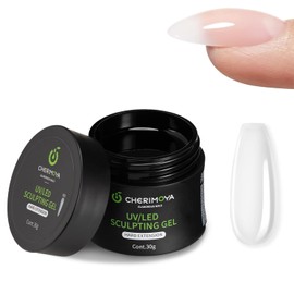 CHERIMOYA Gel Constructor Sólido Para Uñas Extensión 30g | Builder Gel Extensión Uñas UV LED Autonivelante,Gel de Construcción para Molde Dual,Refuerzo y Escultura Profesional Manicura