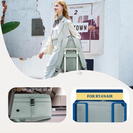 Yankony Ryanair Hand Luggage Backpack, mint green