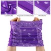 Cozypower 100 Pcs Paisley Neck Gaiter Bulk Seamless Bandanas Face