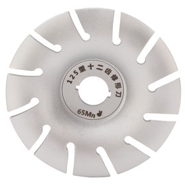 Wood Carving Disc Shaping Wheel 125mm Stainless Steel 12T Accessory for Angle Grinder Silver