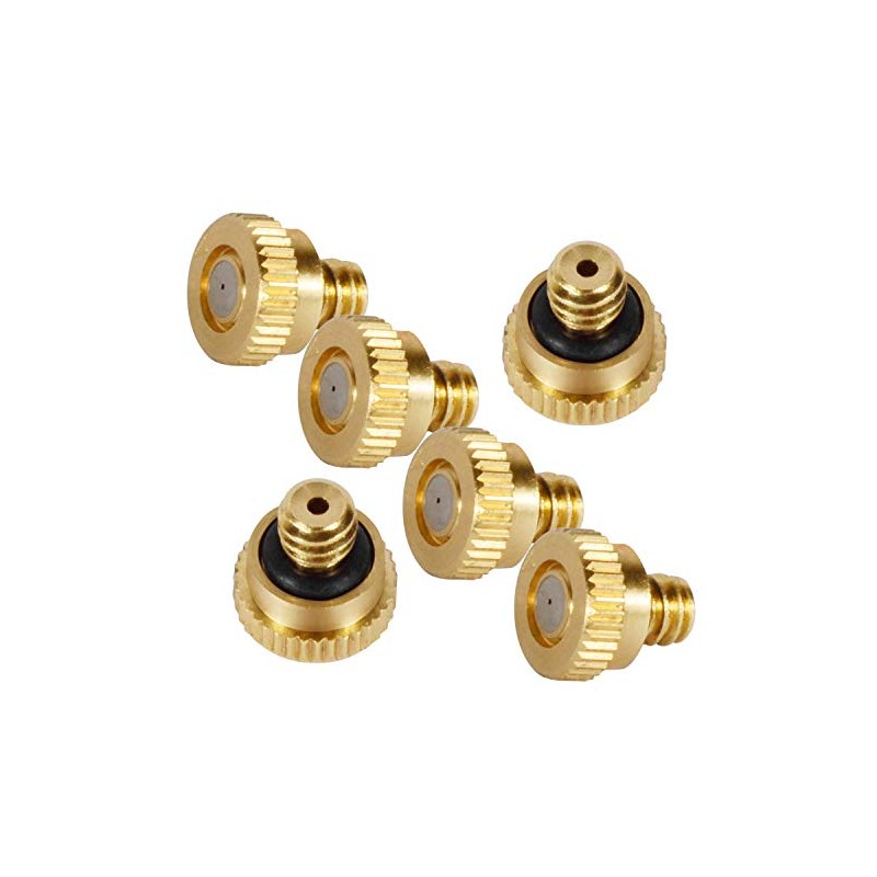 KUWAN Brass Misting Nozzles - 40pcs Low Pressure Atomizing Sprayers