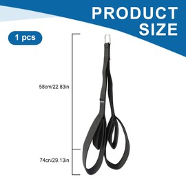 IKOPFLN Trizepsseil Kabelbefestigung mit Zwei-Längen-Design, Extra langes Zugseil für Push-Downs, Face Pulls, Crunches – Vielseitig einsetzbar für Fitnessstudio und Heimtraining