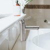 Minnhua Straight Bathroom Mixer Tap with 1 Hoses, Wash Basin