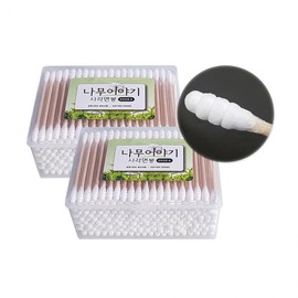 Square Cotton Swabs 200 Pcs x 5 Packs - R 7604 2ea