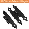Kyuionty 6 Pack H-Shape Cabinet Hinges, Hammercraft Flush Door Hinge