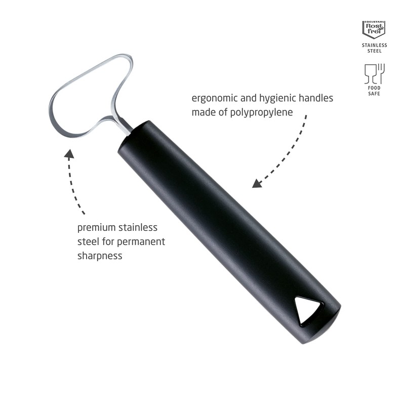 triangle Fruit and Vegetable Corer - Ultra-Sharp Stainless Steel with