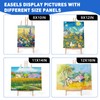 ESRICH 2pcs 17 Inch Tabletop Easels, Easel Stand for Painting,Tripod,