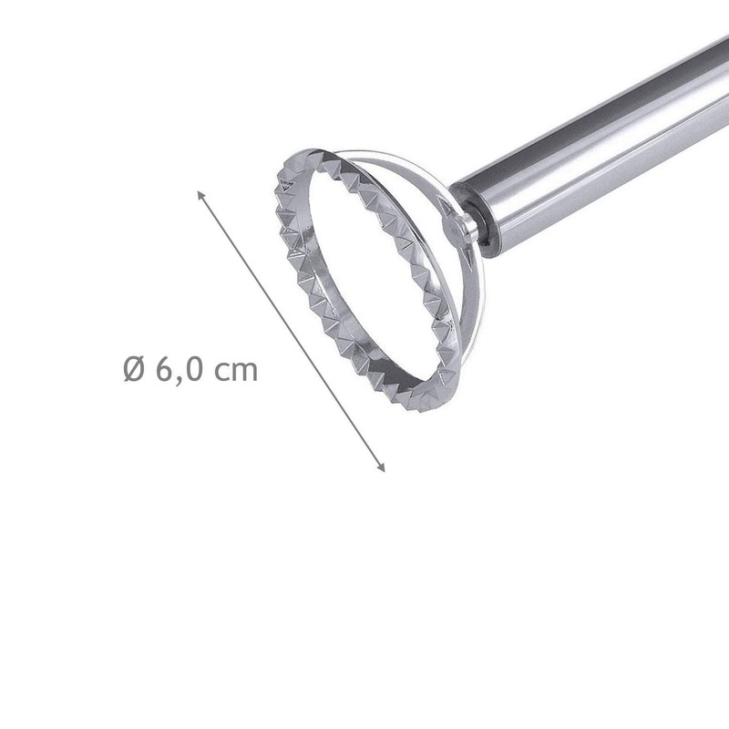 Kerafactum Round Pasta Ravioli Cutter Stainless Steel with Practical Hanging