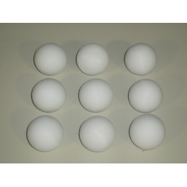 FOOTBALL TABLE BALLS 9 x 36 mm SCUFFED WHITE BALLS **