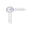 A2ZSCILAB Plastic 8" Goniometer 360 Degree ISOM Physical Therapy Angle