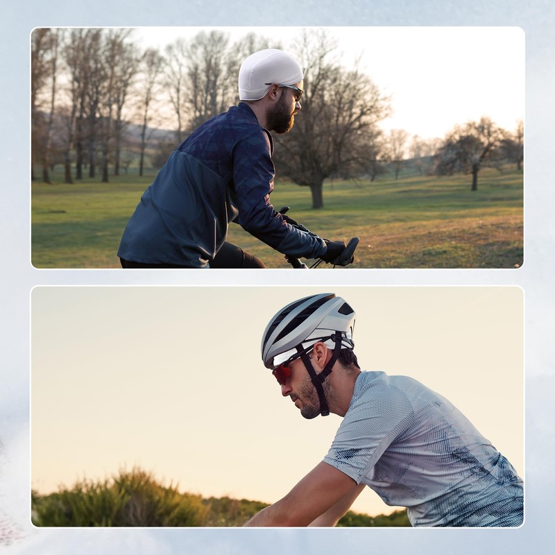 Oscenny Cycling Hat Under Helmet, Moisture-ableting, Breathable Inner Lining, Skull