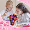 FFNIU 96Pcs Valentine's Day Pens, Heart Shaped Ballpoint Kids Pens