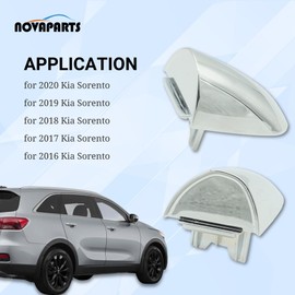 NOVAPARTS 83662C5010 Exterior Rear Door Handle Cover Chrome Rear Right Passenger Side for 2016 2017 2018 2019 2020 Kia Sorento Replaces 83662-C5010 82651C5010