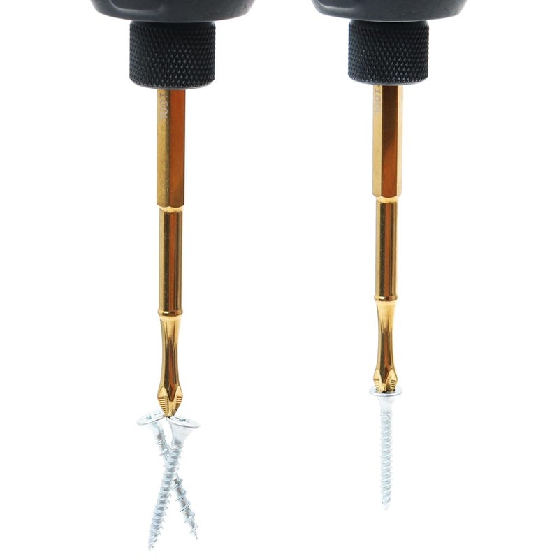 AUTOTOOLHOME 4 inch Titanium Coated Magnetic PH2 Anti Slip Screwdriver