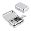 Pack of 2 Mini Mobile Ashtrays for Outdoors, Lid Pocket
